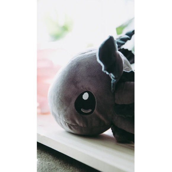 Gray Realistic Axolotl Plush - Picture 6 of 8